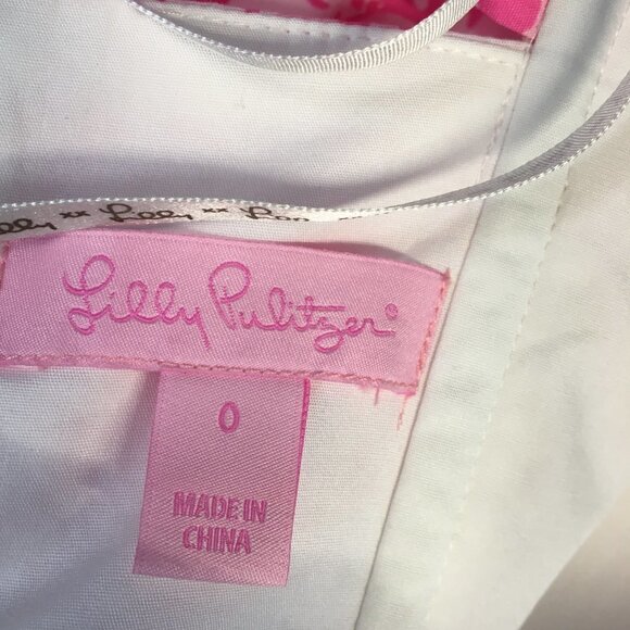 Lilly Pulitzer Richelle She's a Fox Sleeveless Pink Dress Size 0 - Picture 7 of 11